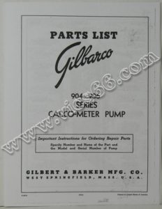 Gilbarco, documentation technique, modèles 904 et 906
