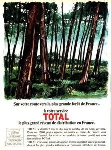 Affiche publicitaire Total, 1966