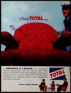 Affiche publicitaire TOTAL, 1961